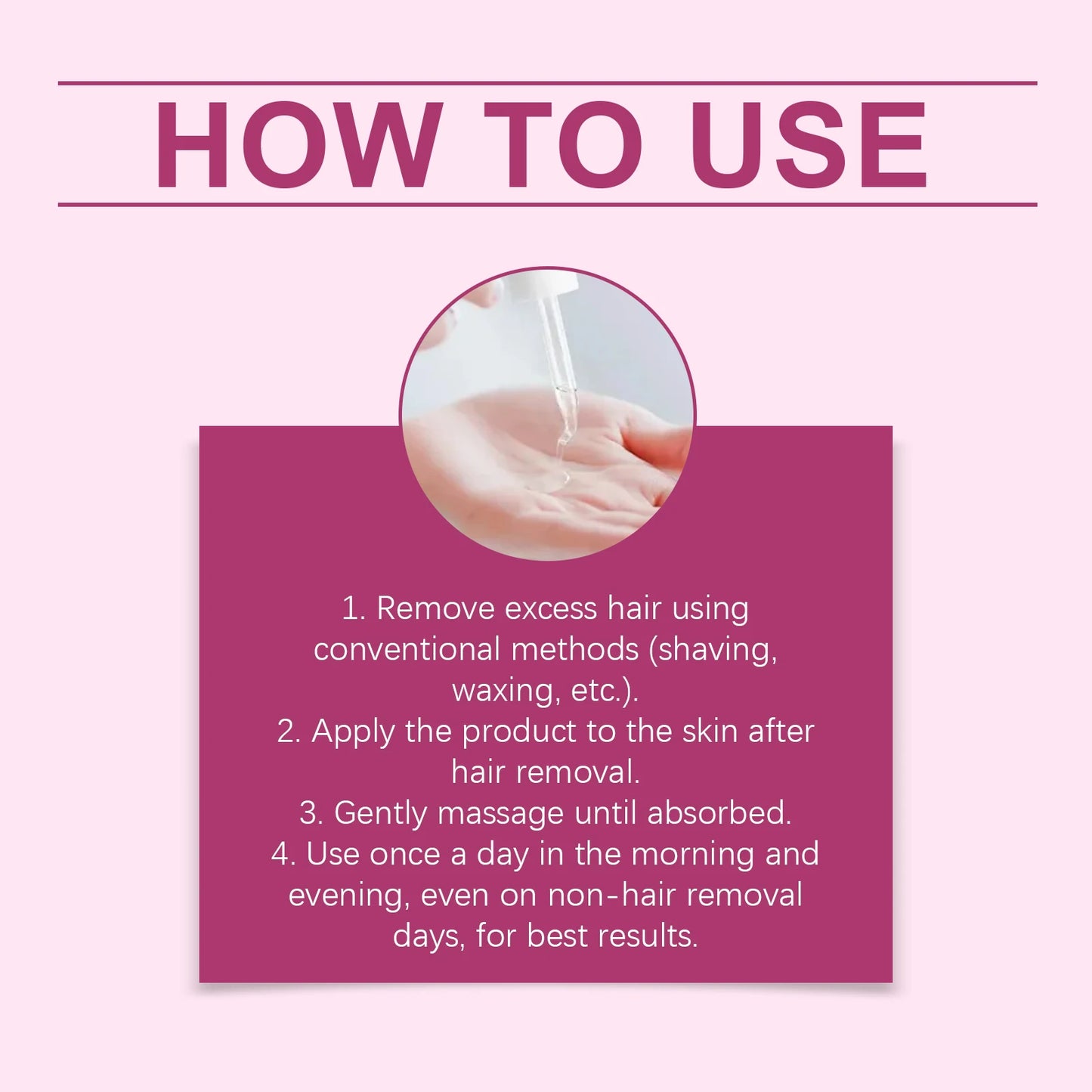 60ML Body Hair Removal Essence Oil Gentle Cleaning Soothing Nourish Moisturizing Relief Discomfort Non-irritating for Daily Care