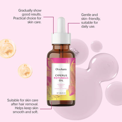 60ML Body Hair Removal Essence Oil Gentle Cleaning Soothing Nourish Moisturizing Relief Discomfort Non-irritating for Daily Care