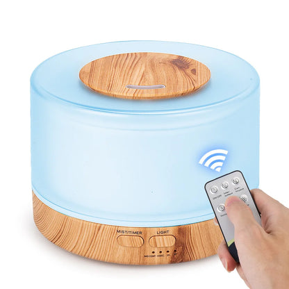Ultrasonic Essential Oil Diffuser Air Humidifier for Home with Aromatherapy Cool Mist Quiet Electronics Design 500ml water tank