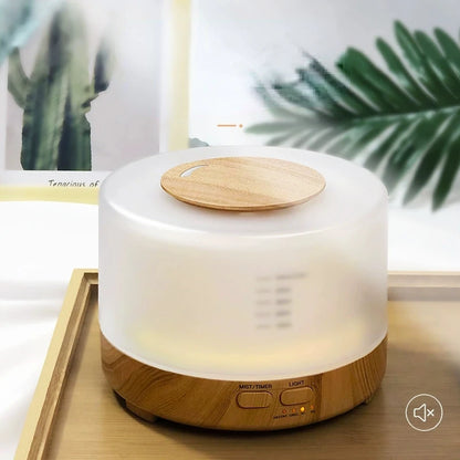 Ultrasonic Essential Oil Diffuser Air Humidifier for Home with Aromatherapy Cool Mist Quiet Electronics Design 500ml water tank