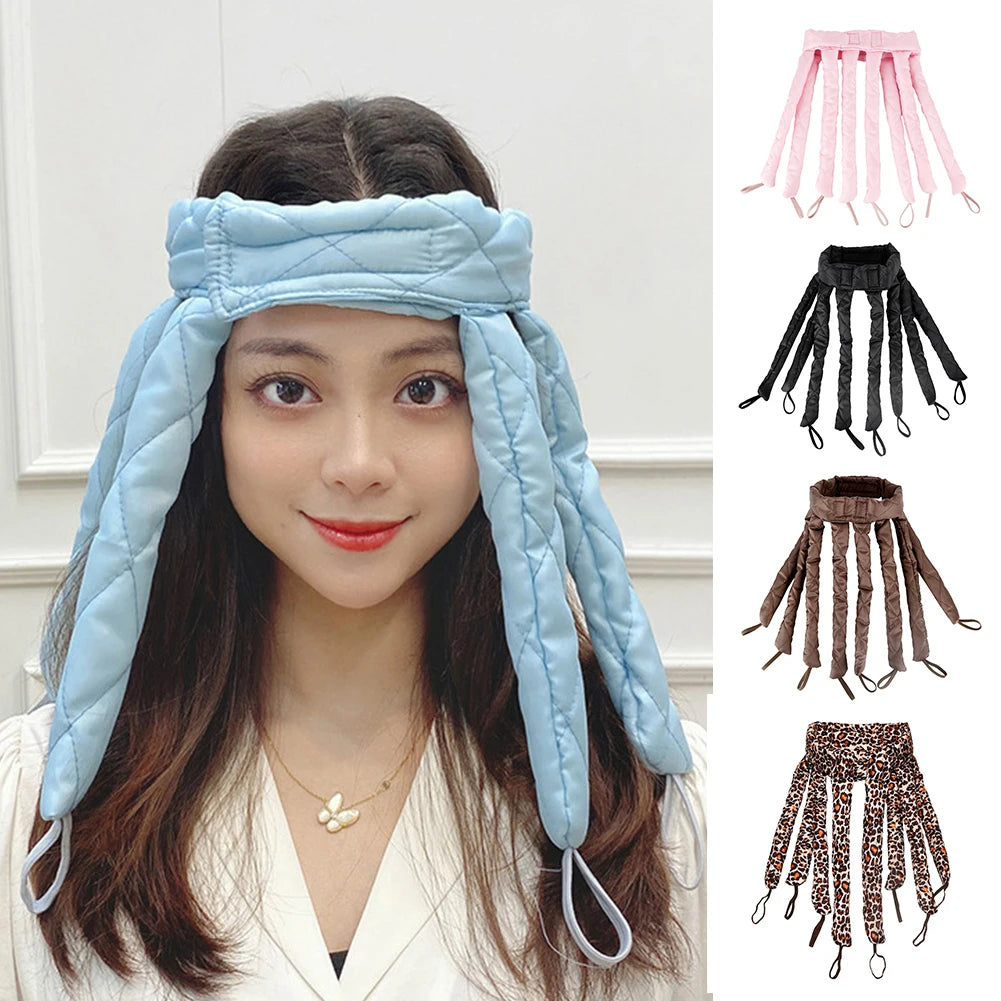 1pc Heatless Hair Curler Strap Octopus Curl Rollers Soft Curling Rod Headband Lazy Sleeping Foam Curls Wave Styling Tools