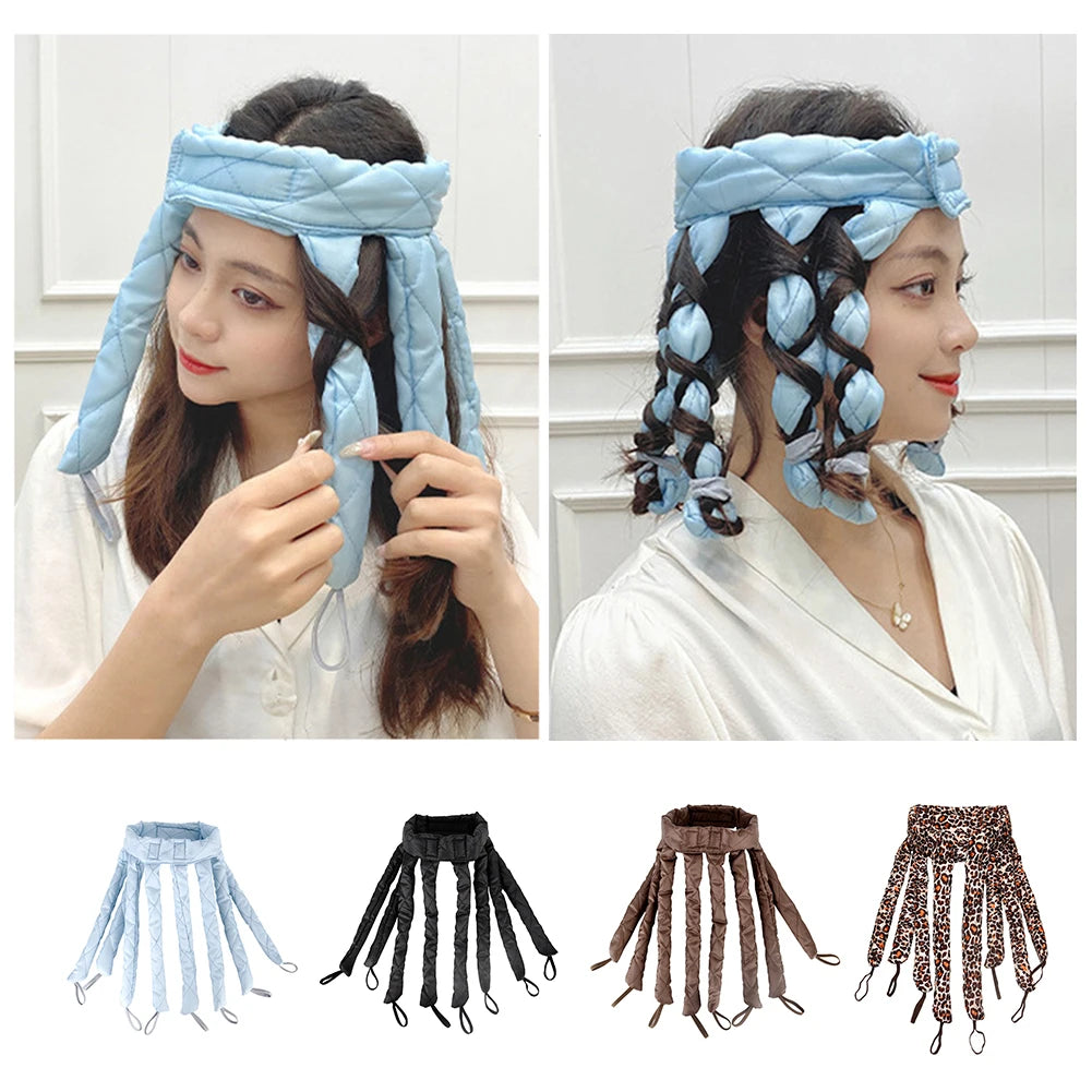 1pc Heatless Hair Curler Strap Octopus Curl Rollers Soft Curling Rod Headband Lazy Sleeping Foam Curls Wave Styling Tools