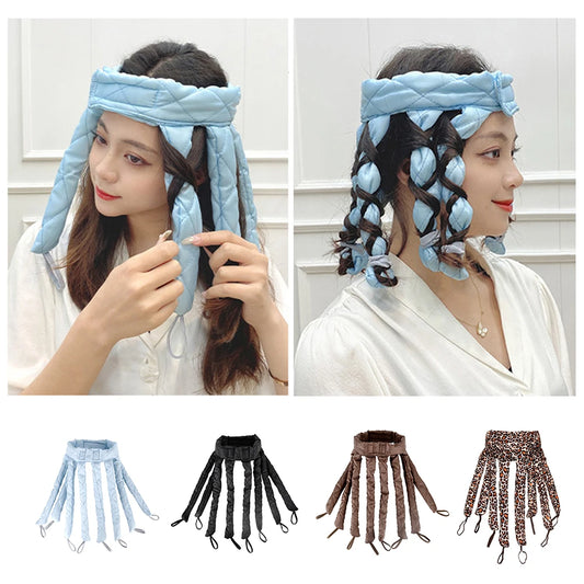 1pc Heatless Hair Curler Strap Octopus Curl Rollers Soft Curling Rod Headband Lazy Sleeping Foam Curls Wave Styling Tools