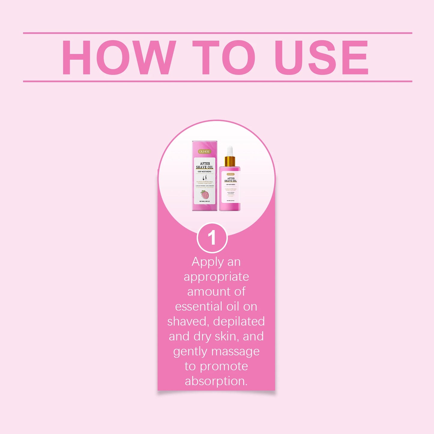 40ml Aftershave Care Essential Oil Soothes The Skin, Strawberry Flavored Daily Care Oil Moisturizes And Smooths Body Care