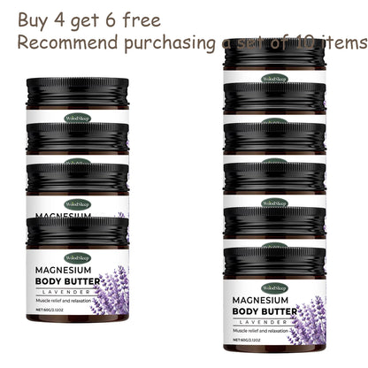Woodleep Lavender Magnesium Body Cream 2.02oz Natural Sleep Skincare Relaxation Deep Moisturizing Refreshing Body Lotion