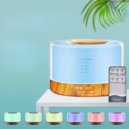 Ultrasonic Essential Oil Diffuser Air Humidifier for Home with Aromatherapy Cool Mist Quiet Electronics Design 500ml water tank