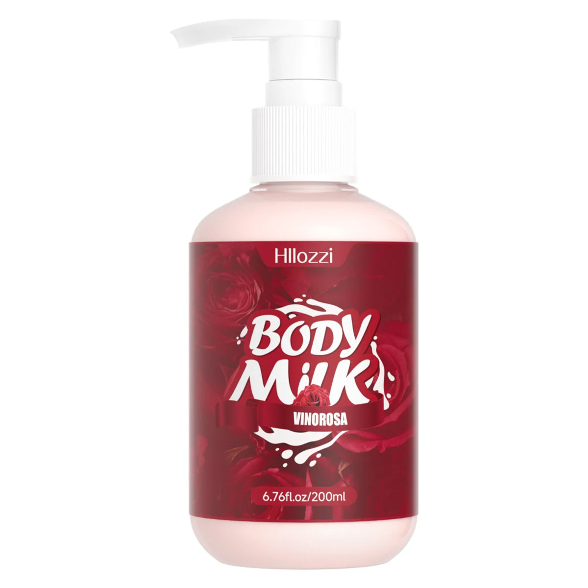200ml/6.76fl.oz Strawberry Cake Body Lotion, Vanilla, Sakura, Rose, VC Citrus, Collagen, Hydrating and Moisturizing Skin Care