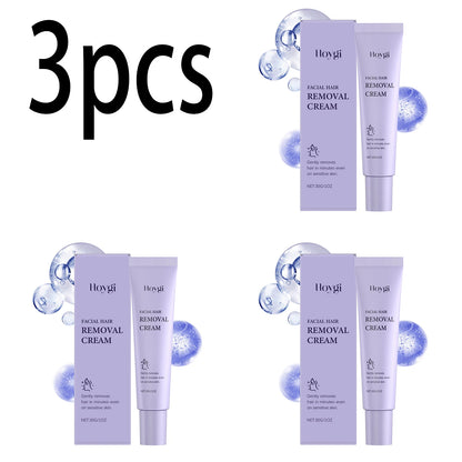 Hair Removal Cream for Face Painless Gentle Hair Remover Protect Pores from Clogging Non-irritating Nourish Smoothing Skin Care