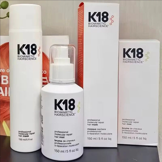 50ml K18 Leave-In Molecular Kertain Repair Hair Mask Softens Restores Damaged Hair Deep Keratin Treatment for Hair Scalp 2-in-1