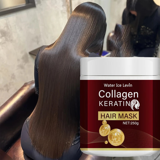 Collagen Keratin Hair Mask, Deeply Nourishes Dry and Damaged Hair, Enhances Elasticity - Rich in Argan Oil, Deeply Moisturizes and Smoothes